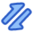 Arrow Transfer Diagonal 1 icon - Free transparent PNG, SVG. No Sign up needed.