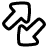 Arrow Transfer Diagonal Large 1 icon - Free transparent PNG, SVG. No Sign up needed.