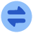 Arrow Transfer Horizontal Circle icon - Free transparent PNG, SVG. No Sign up needed.