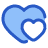 Double Heart icon - Free transparent PNG, SVG. No Sign up needed.