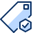 Tag Check Icon from Cyber Duotone Set