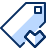 Tag Favorite Heart Icon from Cyber Duotone Set