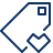 Tag Favorite Heart Icon from Cyber Line Set