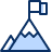 Business Achievement Flag Icon from Cyber Duotone Set