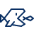 Business Big Small Fish Icon from Cyber Line Set