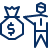 Business Cash Bag User Icon from Cyber Line Set