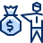 Business Cash Bag User Icon from Cyber Duotone Set