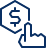 Business Click Coin Icon from Cyber Line Set