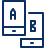 Business Dual Screen Mobile Icon from Cyber Line Set