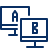 Business Dual Screen PC Icon from Cyber Line Set