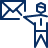 Business Mail User Icon from Cyber Line Set