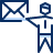 Business Mail User Icon from Cyber Duotone Set