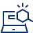 Business Search Laptop Icon from Cyber Line Set