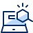Business Search Laptop Icon from Cyber Duotone Set