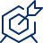 Business Target Icon from Cyber Line Set