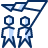 Business Team Flag Icon from Cyber Duotone Set