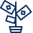 Money Tree Icon from Cyber Line Set