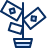 Money Tree Icon from Cyber Duotone Set