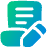 Document Contract Edit Sign Icon from Plump Gradient Set
