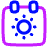 Calendar Date Day Early Icon from Plump Neon Set