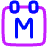 Calendar Month View Monthly Icon from Plump Neon Set