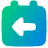 Calendar Previous Day Yesterday Icon from Plump Gradient Set