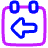 Calendar Previous Day Yesterday Icon from Plump Neon Set