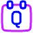 Calendar Quarter View Quarterly Icon from Plump Neon Set