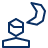 Night Mode Icon from Cyber Line Set