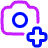 Camera Photo Add Icon from Plump Neon Set