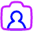Camera Photo Front Icon from Plump Neon Set