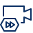 Camera Video Fast Forward Icon from Cyber Line Set