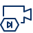 Camera Video Next Icon from Cyber Line Set