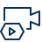 Camera Video Play Icon from Cyber Line Set