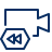 Camera Video Rewind Icon from Cyber Line Set