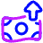 Money Outgoing Expense Icon from Plump Neon Set