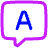 Chat Bubble Answer Icon from Plump Neon Set