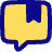 Chat Bubble Bookmark Reply Comment Icon from Plump Pop Set