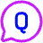 Chat Bubble Question Circle Icon from Plump Neon Set