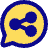 Chat Bubble Share Reviews Circle Icon from Plump Pop Set