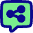Chat Bubble Share Reviews Icon from Plump Pop Set