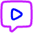 Chat Bubble Video Voice Note Icon from Plump Neon Set