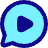 Chat Bubble Video Voice Note Circle Icon from Plump Pop Set