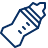 Baby Milk Bottle Icon from Cyber Line Set