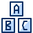 Letter Blocks Icon from Cyber Duotone Set