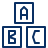 Letter Blocks Icon from Cyber Line Set