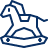 Rocking Horse Icon from Cyber Line Set
