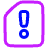 Sim Card Alert Icon from Plump Neon Set