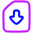 Sim Card Download Eject Icon from Plump Neon Set