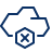 Cloud Block Cross Icon from Cyber Line Set